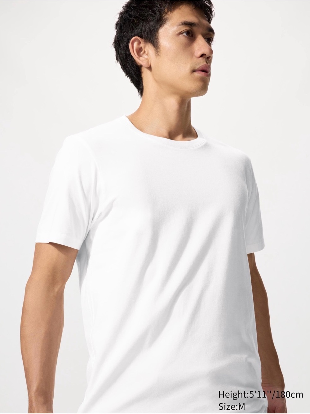Uniqlo SUPIMA Cotton Tshirt White Crew Neck Short Sleeve Tee